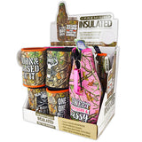 Neoprene Camo Can and Bottle Suit Coozie Assortment - 11 Pieces Per Retail Ready Display 88169