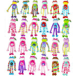 Plush Peace Frog Assortment Floor Display - 24 Pieces Per Retail Ready Display 88186 KIPP BROTHERS