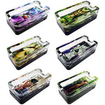 Glass Ashtray with LED Light-Up Design - 6 Per Retail Ready Display 88235 SPICY ZILLA