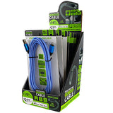 Charging Cable Indestructible Assortment 10FT 2.4 Amp - 6 Pieces Per Retail Ready Display 88321