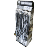 10ft Braided Sync & Charge Cable Assortment Floor Display- 24 Pieces Per Retail Ready Display 88384