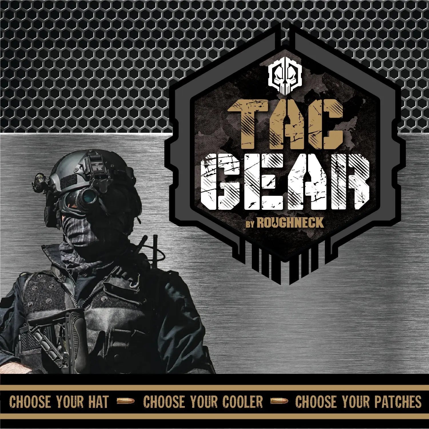 Patriotic Tac Gear Hat and Accessory Assortment Floor Display (Clean) - 56 Pieces Per Retail Ready Display 88469 TAC GEAR