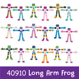 Plush Long Arm Frog Assortment Floor Display- 24 Pieces Per Retail Ready Display 88416