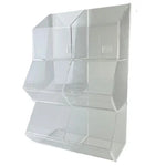 Merchandising Fixture - Six Bin Acrylic Display ONLY 967780 NOVELTY INC