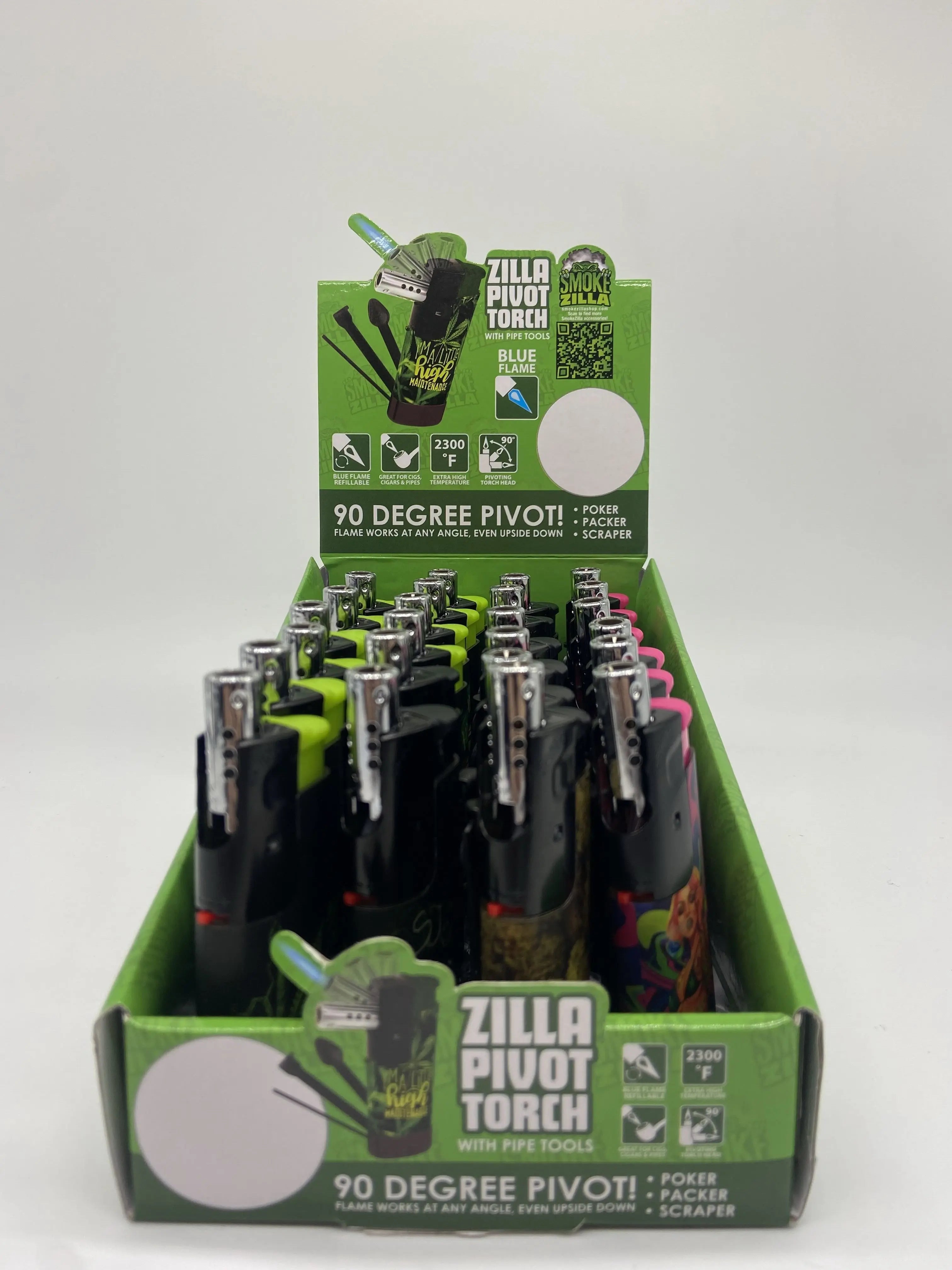 Pivot Torch Lighter with Tools - 24 Pieces Per Retail Ready Display 30027 SPICY ZILLA