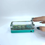 Glass Ashtray with LED Light-Up Design - 6 Per Retail Ready Display 30028 SPICY ZILLA