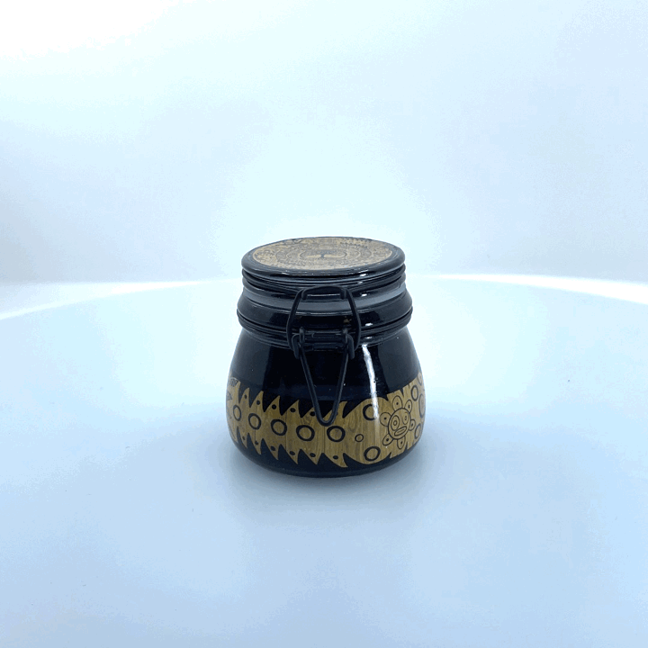 Glass Storage Jar with Clasp - 6 Pieces Per Retail Ready Display 22679 SMOKEZILLA