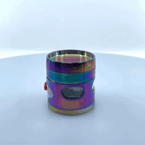 Metal 4 Piece Rainbow Grinder with Drawer - 6 Pieces Per Retail Ready Display 22704 SMOKEZILLA