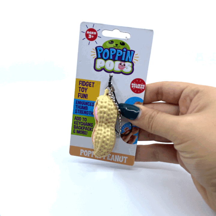 Fidget String Bean Key Chain - 24 Pieces Per Display 22862 KIPP BROTHERS