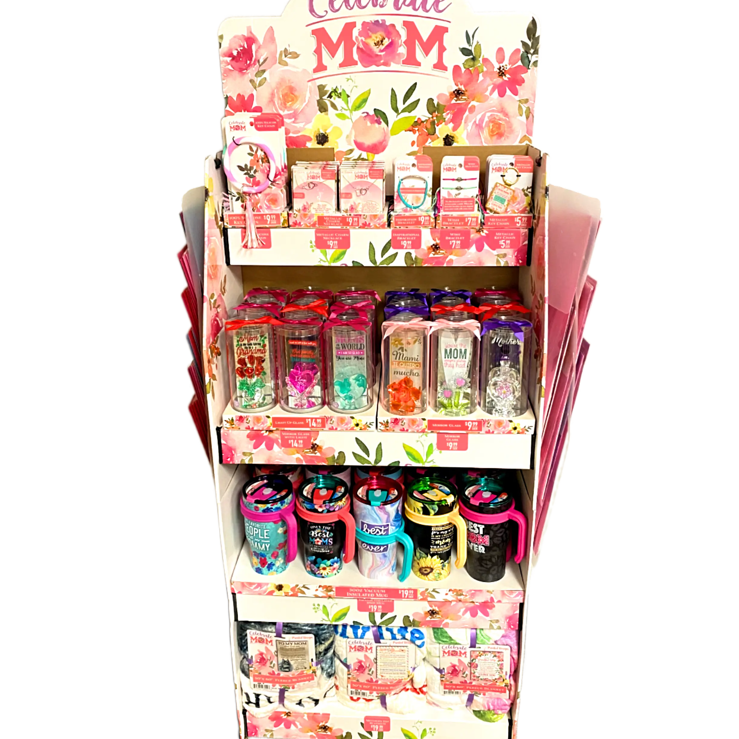 Mother's Day Celebrate Mom Assortment Floor Display - 96 Pieces Per Retail Ready Floor Display 88430 KIPP BROTHERS