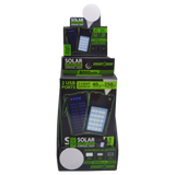 Rechargeable Solar Power Bank with LED Survival Light - 4 Pieces Per Retail Ready Display 23517