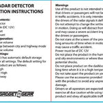 Radar Detector with Suction Cup Mount - 4 Pieces Per Retail Ready Display 23211 GADGET GEAR